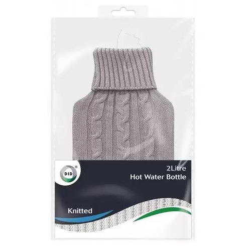 Knitted Hot Water Bottle 2L - Cozy Comfort | DID OD4162