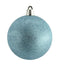 GIANT ICE BLUE TURQUORISE GLITTER BAUBLE 150MM. DP55894