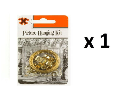 Picture Hanging Kit - SHAW X Brass Plated, FS12880