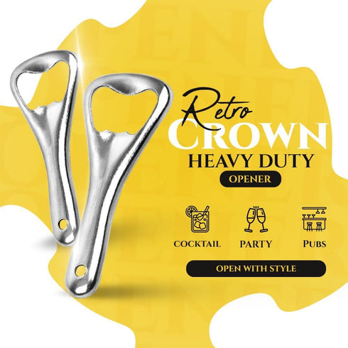 HOME SMART RETRO CROWN BOTTLE OPENER 3/PK. RY2376