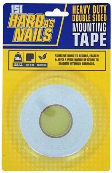 Mounting Tape - HARD AS NAILS Double Sided, Strong Hold 1511136
