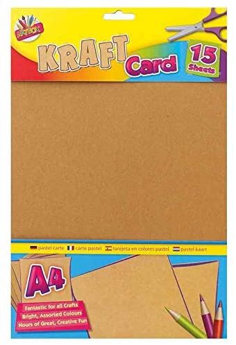 Kraft Card Sheets A4 - ARTBOX 15 Pack TA6884