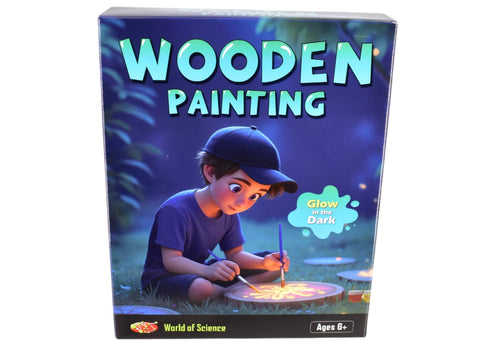 WORLD OF SCIENCE GLOW IN THE DARK WOOD PAINTING KIT. TY3014