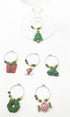 Christmas Wine Glass Charms - Festive Table Decorations
