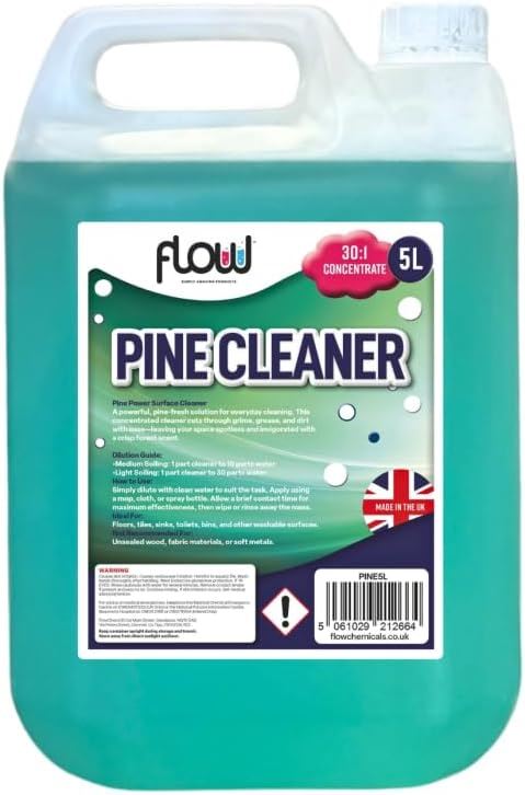 FLOW PINE DISINFECTANT CLEANER 5LTR. PINE5L