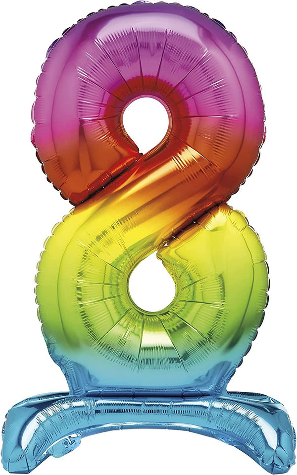 Giant Rainbow Number Balloon - Colorful Party Decor | UNI13268