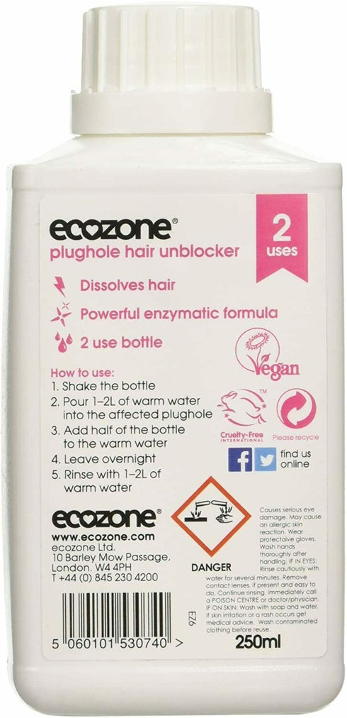 Hair Unblocker Gel - ECOZONE Concentrated 250ML EZ6 530740