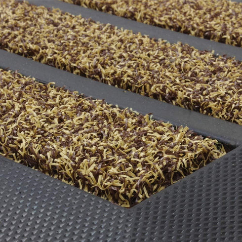 Scraper Door Mat - JVL Dirt Stopper Pro 45x75cm Beige 01-440BE