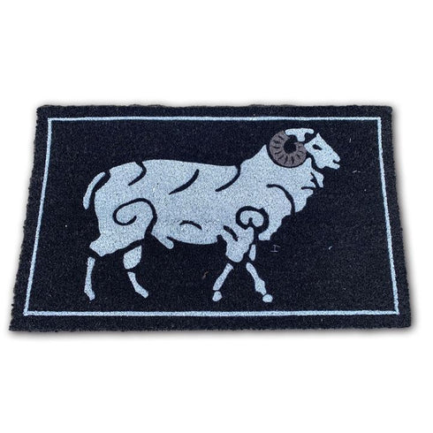 ARBORIA COIR NON SLIP DOORMAT 45CM X 75CM - SHEEP. DM98