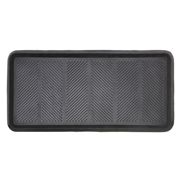 JVL MULTIFUNCTIONAL RUBBER SHOE DRIP TRAY / DOOR MAT 41CM X 81CM. 01-624
