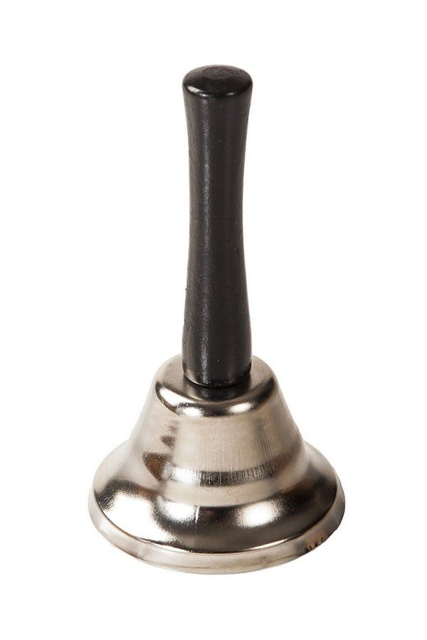 SMALL CLASSIC SILVER HAND BELL (12CM TALL). HH5336