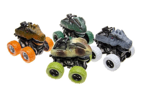 ASSORTED COLOUR MONSTER DINO CAR. LG3124
