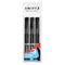 SWIFT PERMANENT MARKERS 3/PK -BLACK. P3066