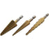 Step Drill Set - AM-TECH 3PC High Speed Steel, F0785