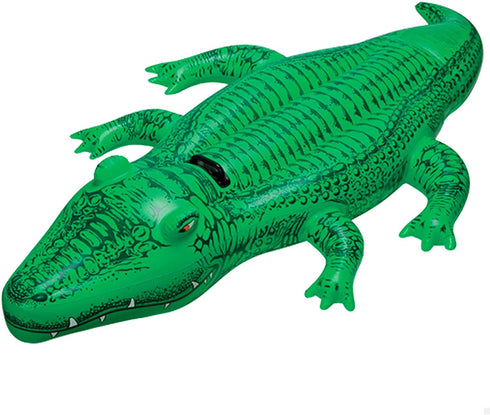 INTEX 58546NP INFLATABLE RIDE ON CROCODILE 66" X 34". TY626 58546NP