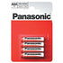 Panasonic AAA Batteries - Zinc R03R 4 Pack High Performance