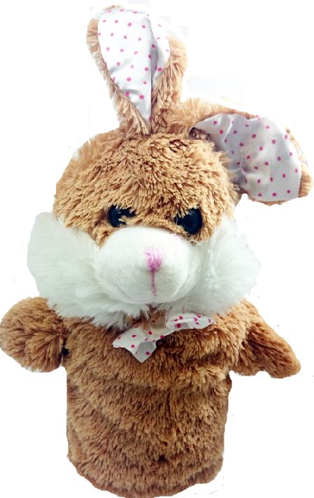 SPRINGTIME HAND PUPPET RABBIT / CHICK / SHEEP EASTER ** ONLY ONE SUPPLY **. 345504BROWN