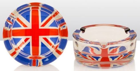 Union Jack Ashtray Glass - Authentic British Design EL65256