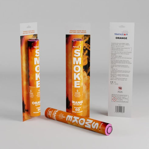 TRAFALGAR HANDHELD DAYTIME COLOURED SMOKE- ORANGE. CR-RPS001O