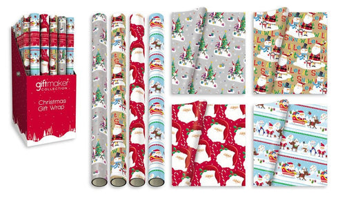 Christmas Gift Wrap - Santa & Friends 69cm x 4m Roll
