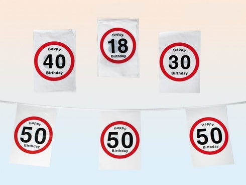 PLASTIC BANNER HAPPY BIRTHDAY 50. 181058_50