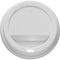 Domed Lid 8oz Cups - White Sip Through Lids 100 Pack