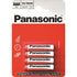 Panasonic AAA Batteries - Zinc R03R 4 Pack High Performance