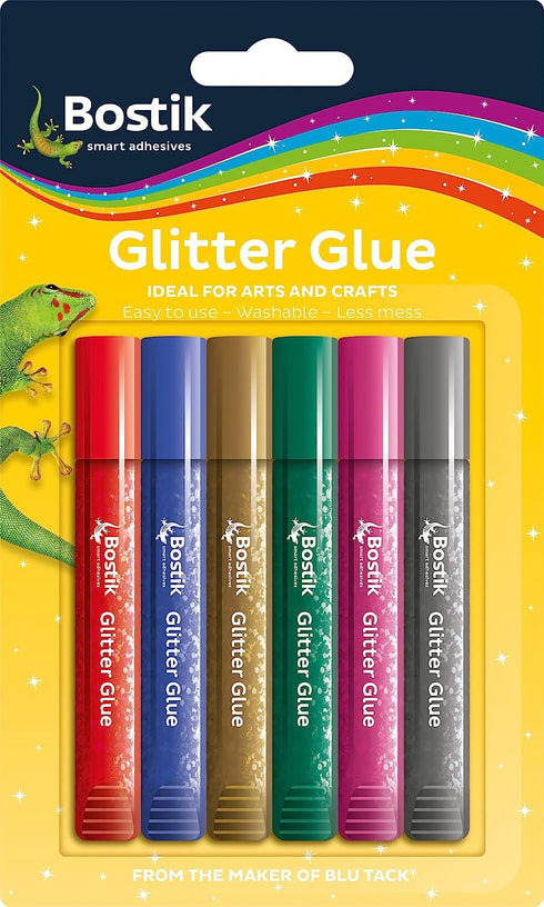 Glitter Glue Pens - BOSTIK 6 Pack Art Supplies 30625172