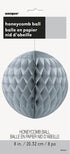 Silver Honeycomb Pom Pom 8 Inch - Elegant Party Decor UNI63224