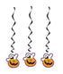3 HANGING DECORATIONS HALLOWEEN GHOST PUMPKIN. 44227