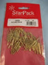 Brassed Picture Pins - STAR PACK 50/PK 72518 for Secure Hanging