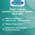 DR BECKMANN MAGIC LEAVES LAUNDRY DETERGENT SHEETS NON-BIO 25 SHEET. 2000