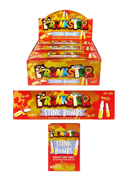 Prank Stink Bombs - Pack of 12 x 3/PK for Hilarious Gags N38301