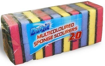 Sponge Scourers Pack - Colorful Cleaning Essentials for Home & Kitchen