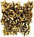 16 GOLD METALLIC BOWS. X25401BC