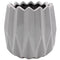 Geometric Plant Pot - Stylish Grey Medium Size LP47871