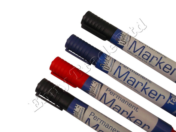 Permanent Bullet Markers 4-Pack - T1104 Assorted & Black