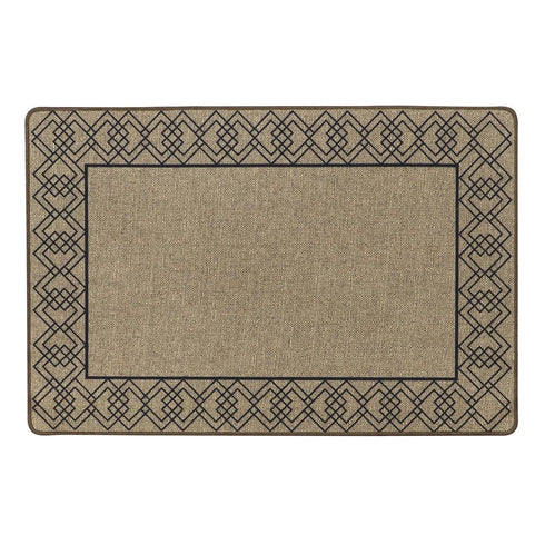 Diamond Border Doormat - JVL Elegance 50x75cm 01-241