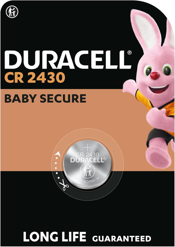 CR2430 Lithium Battery - DURACELL 3V Coin Cell S9509