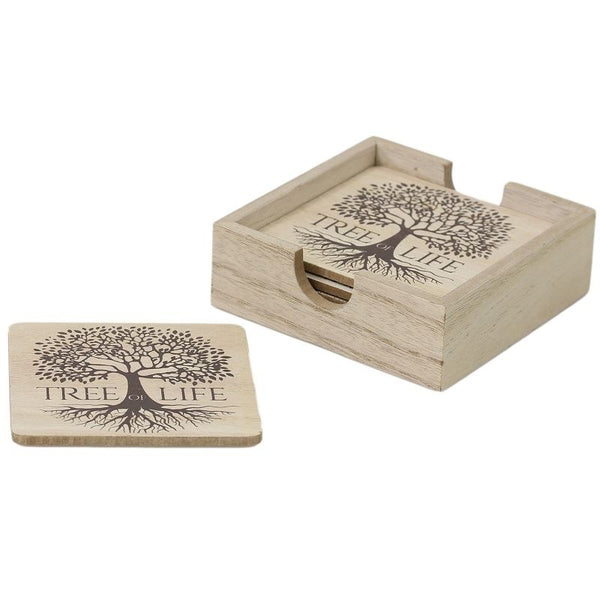 TREE OF LIFE DESIGN COASTER SET 6 PIECES. TL0026