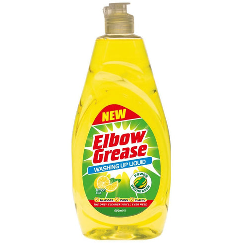 Lemon Washing Up Liquid - ELBOW GREASE 600ML EG83