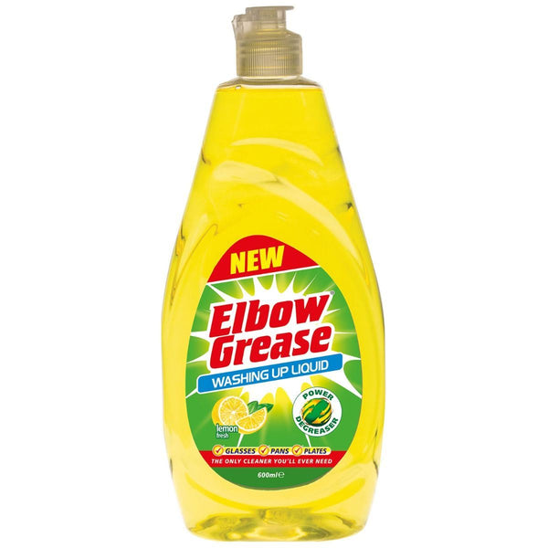 Lemon Washing Up Liquid - ELBOW GREASE 600ML EG83