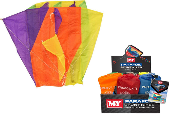 MY PARAFOIL NYLON STUNT KITE 60CM X 51CM. TY9897