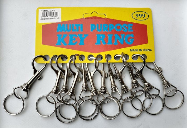 Hipster Key Ring Belt Clip 12-Pack - Secure Your Keys in Style