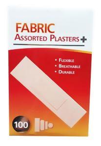 Fabric Plasters - MASTER PLAST 100 Assorted MP016