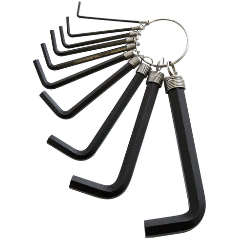 Hex Key Set - AMTECH 10-Piece with Keyring I8750C