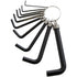 Hex Key Set - AMTECH 10-Piece with Keyring I8750C