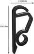 50 EXTERNAL LIGHT GUTTER HOOKS BLACK. 56477 FF04B