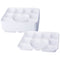 50PC DELUXE HEAVY DUTY 9 COMP HEART PLASTIC PLATE. DD9704