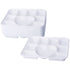 50PC DELUXE HEAVY DUTY 9 COMP HEART PLASTIC PLATE. DD9704